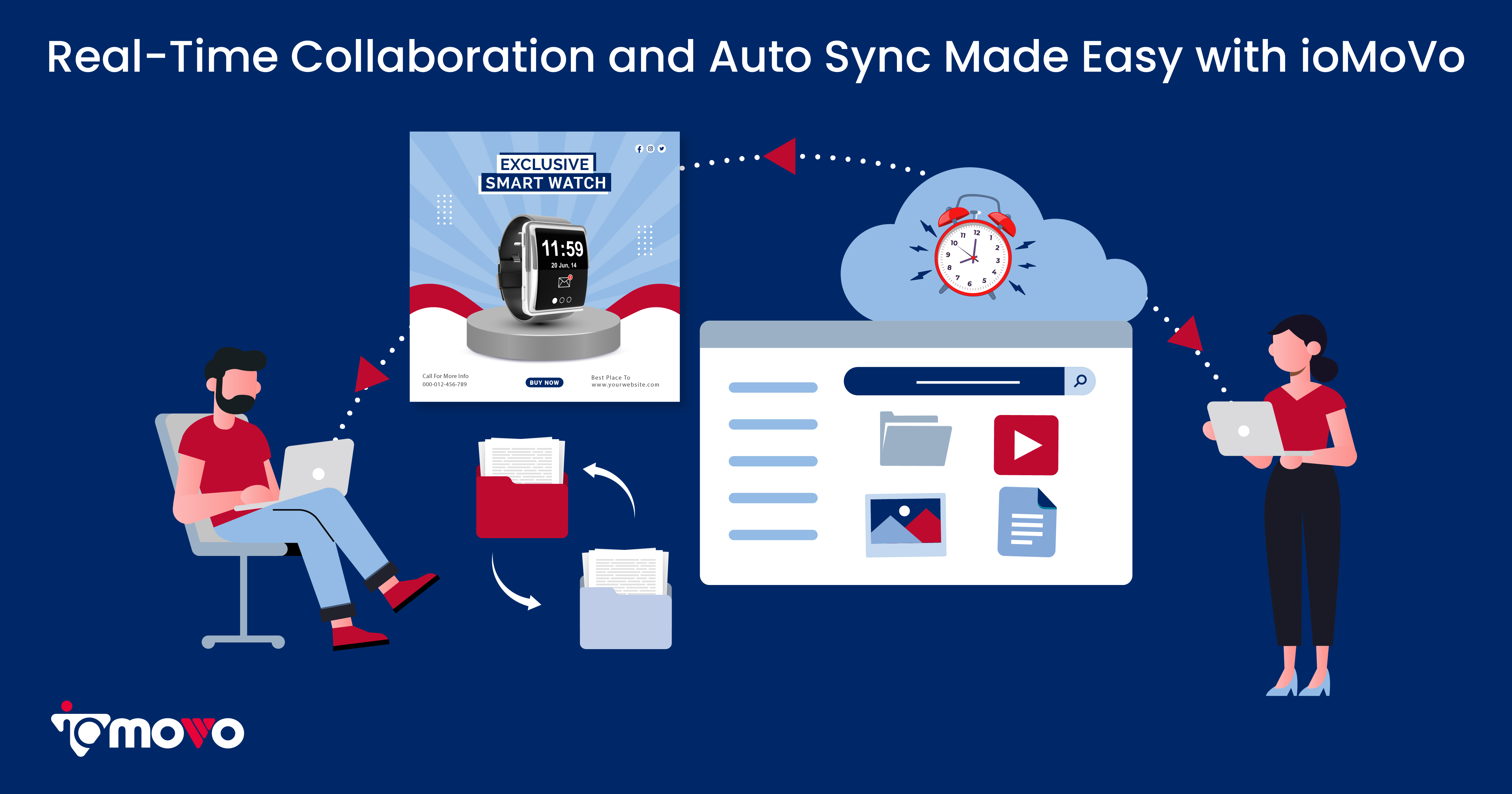 RealTime Collaboration and Auto Sync Made Easy with ioMoVo’s AI